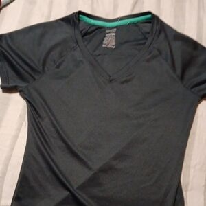 Women's Danskin Gray V-Neck Top